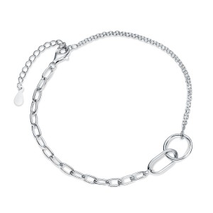 Bratara argint cu charm intrepatrunse DiAmanti Z1832BR-DIA (Argint 925‰ 2,4 g.)